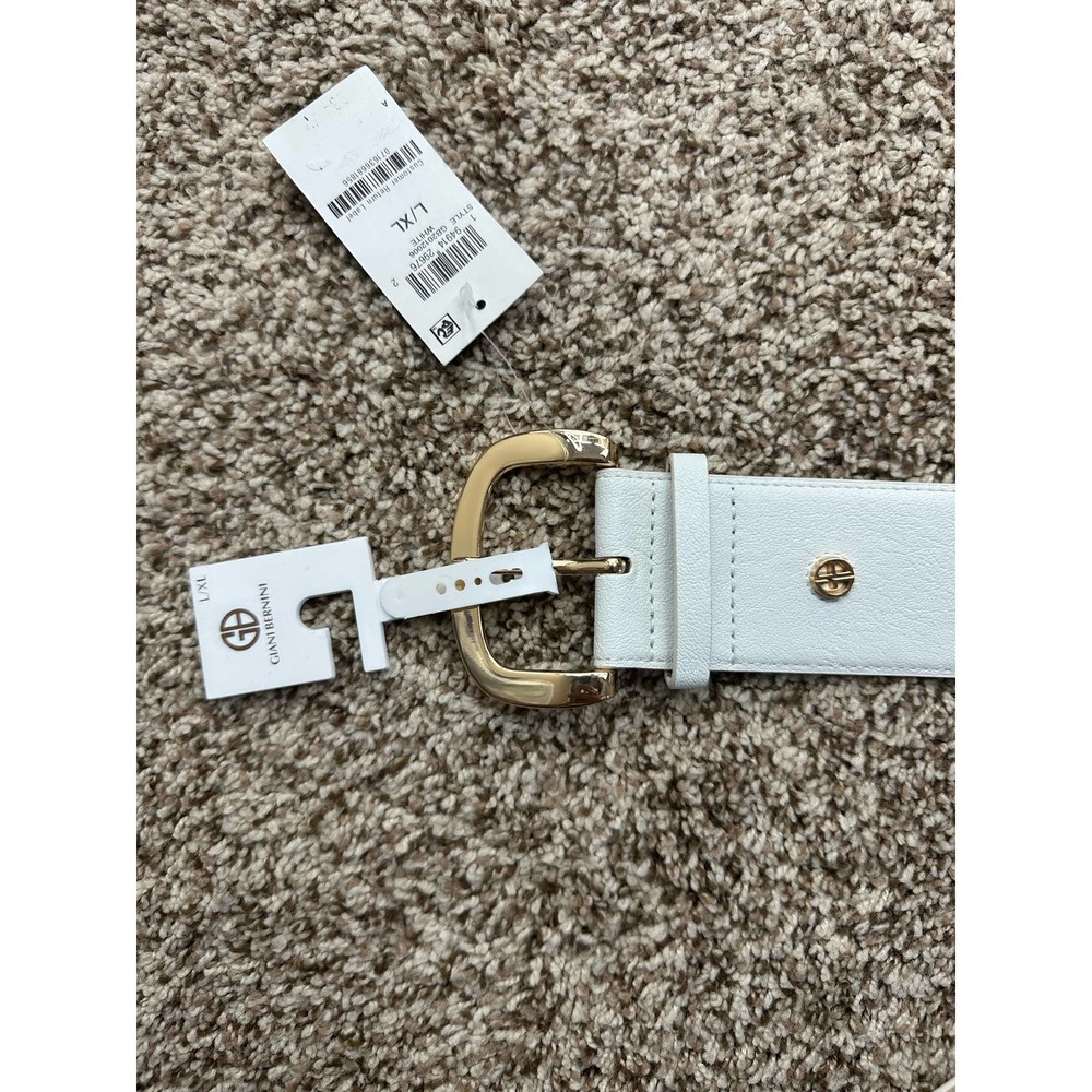 Giani Bernini Stretch Belt, White L/XL, MSRP $34.50 - Picture 3 of 6